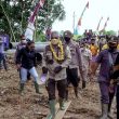 Bupati Ketapang Resmi Membuka Pelaksanaan Pembangunan Jembatan Pawan VI di Desa Ulak Medang