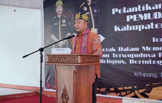 Sekda Ketapang Hadiri Pelantikan Pengurus Pemuda Dayak Kabupaten Ketapang Periode 2022 – 2027